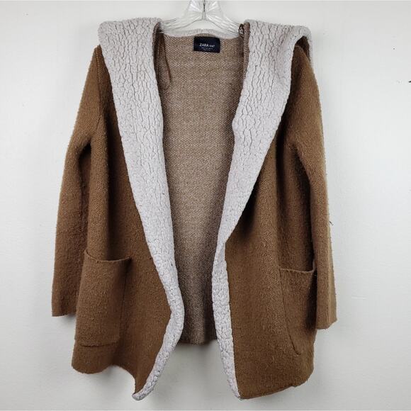 Zara Jackets & Blazers - Zara Knit | Open Jacket w/Hoodie. Size Small